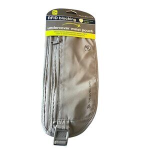 Travelon RFID Blocking Undercover Waist Pouch Adjustable Strap Zip Pockets NWT
